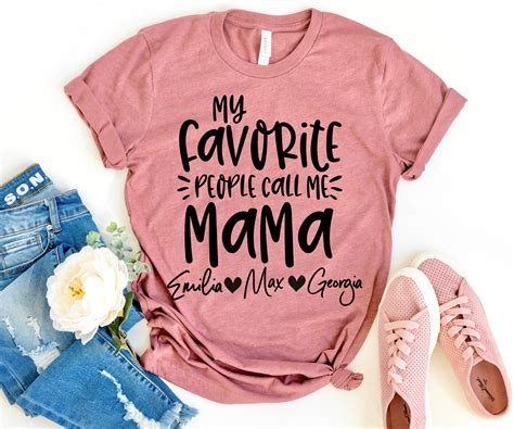 mom shirt ideas with names